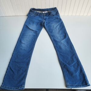 Pepperts! Jeans Boys Straight Adustable Wais Denim 28x29 Stretch Blue 13- 14 Y